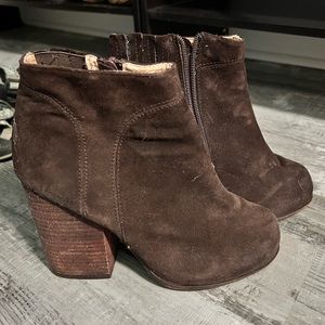 Jeffery Campbell Suede Heeled Bootie